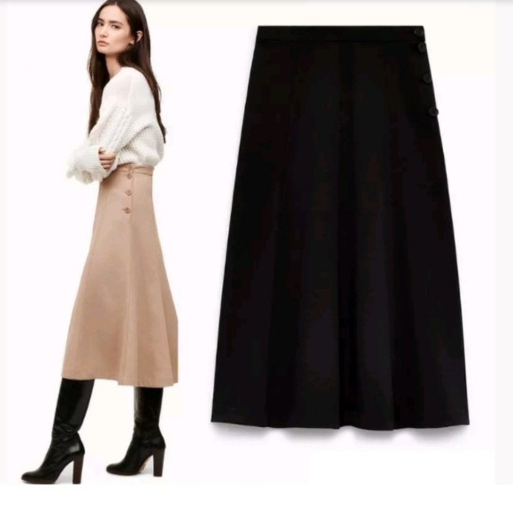 NWOT ARITZIA Black Wilfred Elise Skirt Size 6